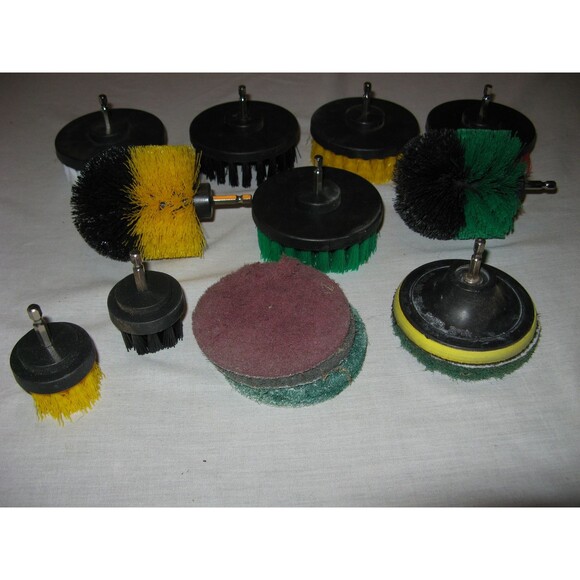 Lot of 10 Auto Car Detailing Drill Bit Brushes Interior Exterior - Picture 4 of 4